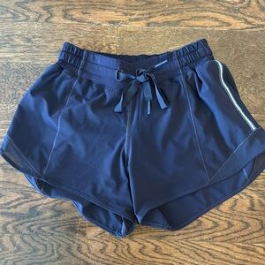 Lululemon size 2 Tall navy shorts